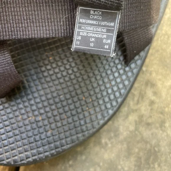 Chaco Mens Size 11 Black Strappy Textile Sport Sandal Flat Comfort
Shoes Hiking - Picture 16 of 16